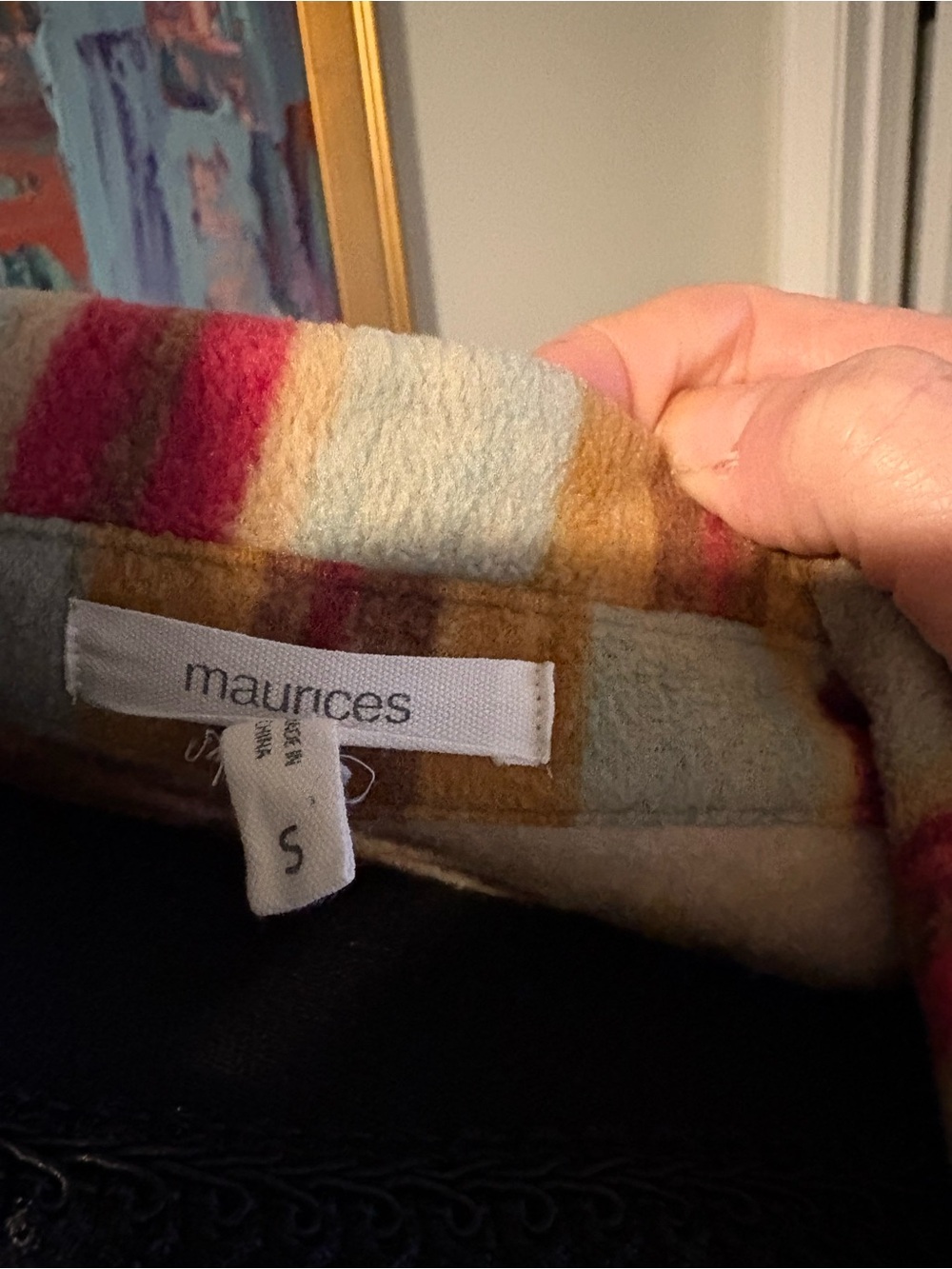 Maurices Multicolor Aztec Patterned Utility Shacket - Picture 4 of 5